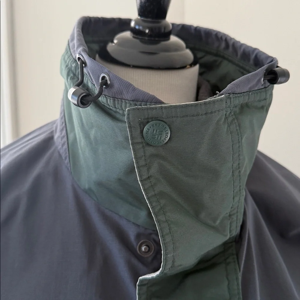 Columbia Bugaboo Fleece Interchange jacket in green and gray, Large, VGUC